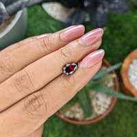 1.74 Ct. Red Garnet from Ceylon (Sri Lanka) Life Style