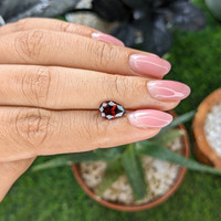1.74 Ct. Red Garnet from Ceylon (Sri Lanka) Life Style