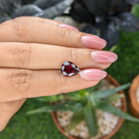 3.08 Ct. Red Garnet from Ceylon (Sri Lanka) Life Style