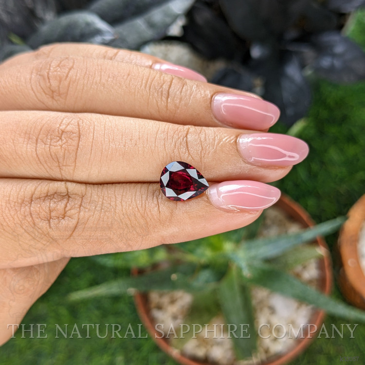 3.08 Ct. Red Garnet from Ceylon (Sri Lanka)