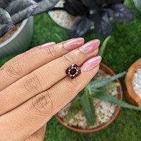 3.63 Ct. Red Garnet from Ceylon (Sri Lanka) Life Style