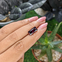 3.70 Ct. Purplish Red Garnet from Ceylon (Sri Lanka) Life Style