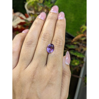 3.30 Ct. Purple Amethyst from Ceylon (Sri Lanka) Life Style