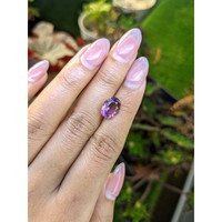 3.30 Ct. Purple Amethyst from Ceylon (Sri Lanka) Life Style