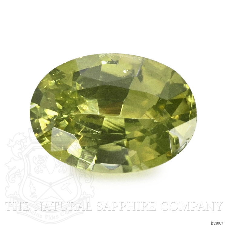 1.57 Ct. Yellowish Green Zircon from Ceylon (Sri Lanka)