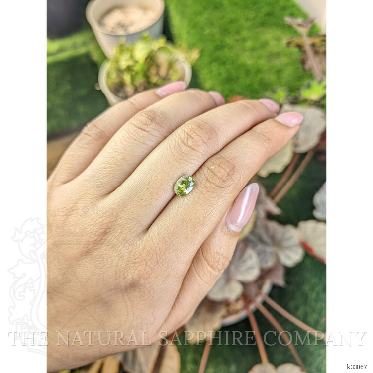 1.57 Ct. Yellowish Green Zircon from Ceylon (Sri Lanka)