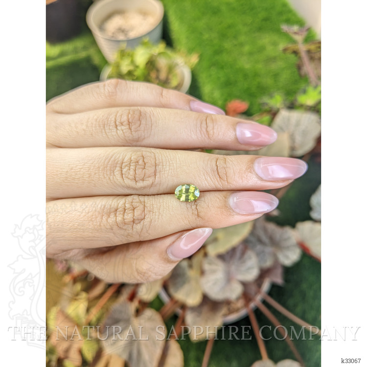 1.57 Ct. Yellowish Green Zircon from Ceylon (Sri Lanka)