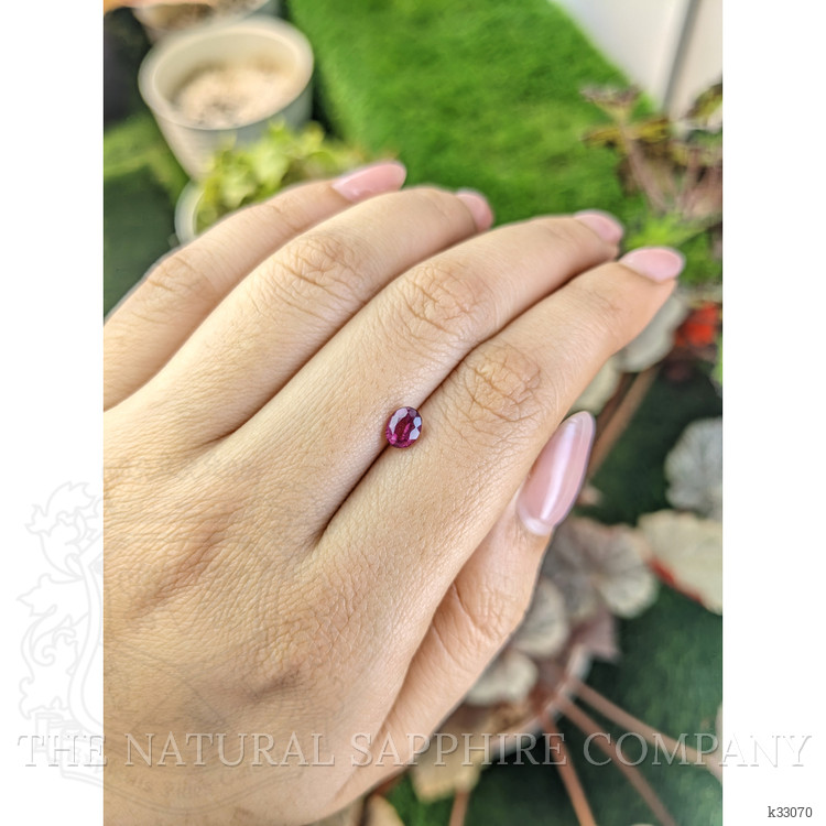 0.72 Ct. Pinkish Purple Garnet from Ceylon (Sri Lanka)