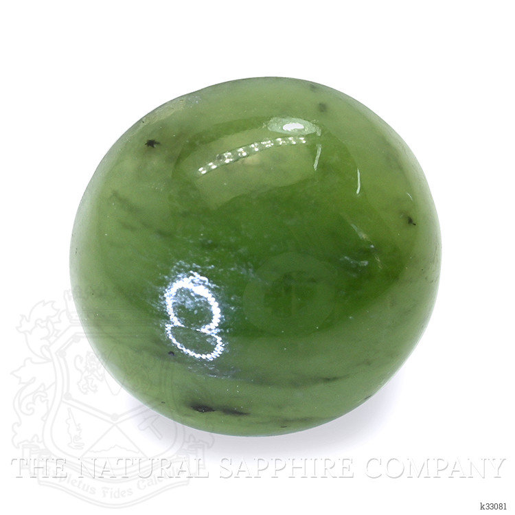3.42 Ct. Green Cabochon Jade from Burma (Myanmar)