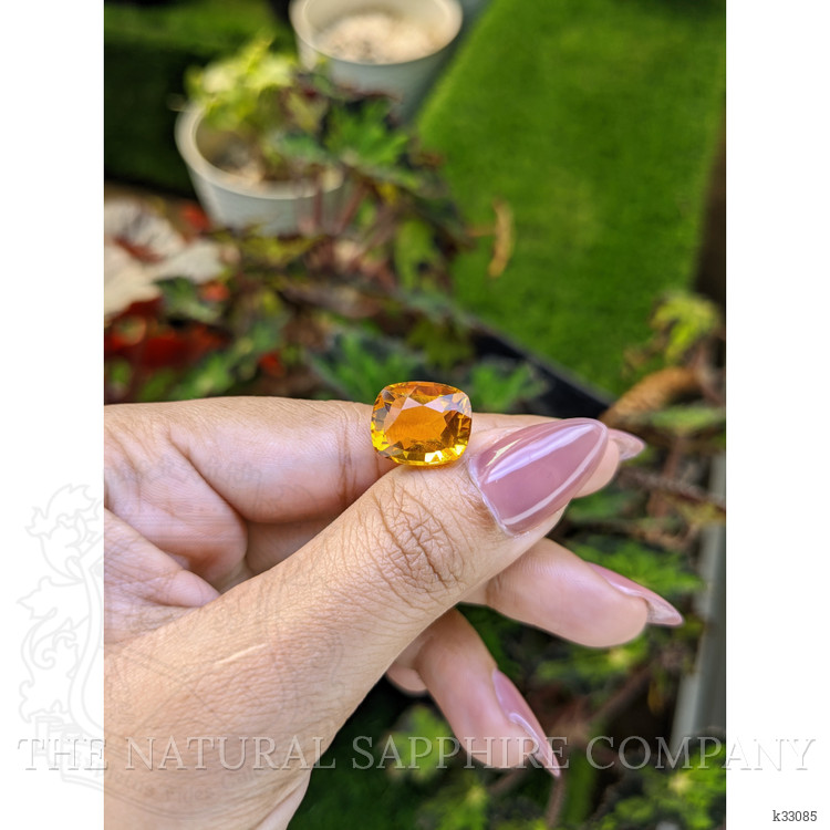7.19 Ct. Orangish Yellow Citrine from Brazil