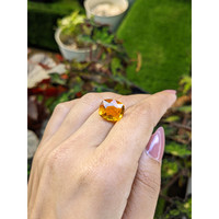 7.19 Ct. Orangish Yellow Citrine from Brazil Life Style