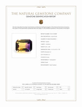 5.84 Ct. Bi Color Ametrine from Brazil Scan Report
