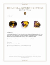 7.30 Ct. Bi Color Ametrine from Brazil Appraisal