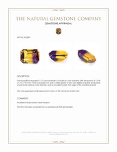 7.12 Ct. Bi Color Ametrine from Brazil Appraisal