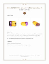 5.12 Ct. Bi Color Ametrine from Brazil Appraisal