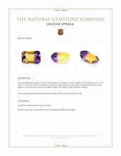 5.48 Ct. Bi Color Ametrine from Brazil Appraisal