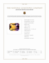 5.97 Ct. Bi Color Ametrine from Brazil Scan Report