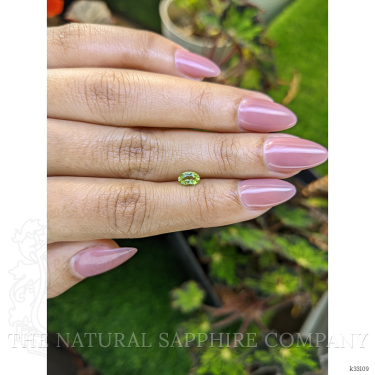 0.45 Ct. Yellowish Green Peridot from Ceylon (Sri Lanka)
