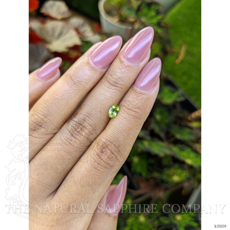 0.45 Ct. Yellowish Green Peridot from Ceylon (Sri Lanka)