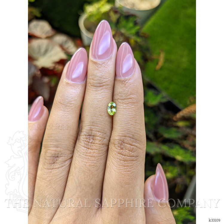 0.45 Ct. Yellowish Green Peridot from Ceylon (Sri Lanka)
