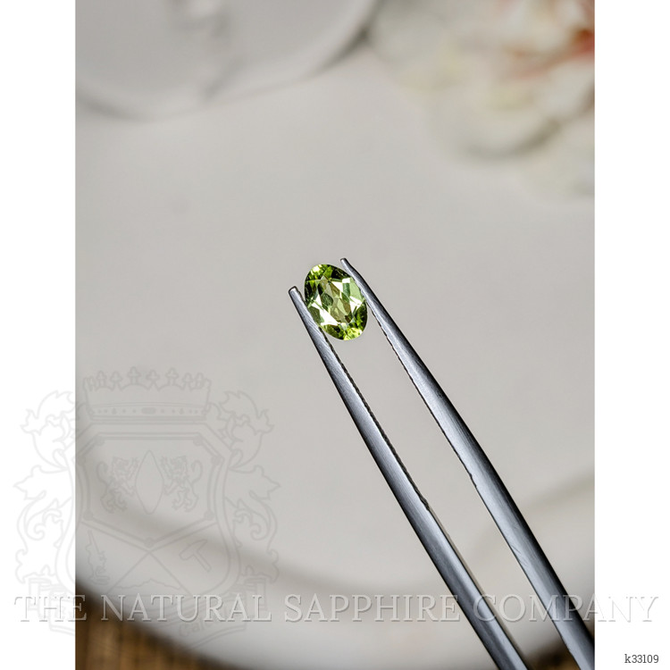 0.45 Ct. Yellowish Green Peridot from Ceylon (Sri Lanka)