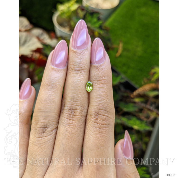 0.52 Ct. Yellowish Green Peridot from Ceylon (Sri Lanka)