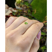 0.52 Ct. Yellowish Green Peridot from Ceylon (Sri Lanka) Life Style