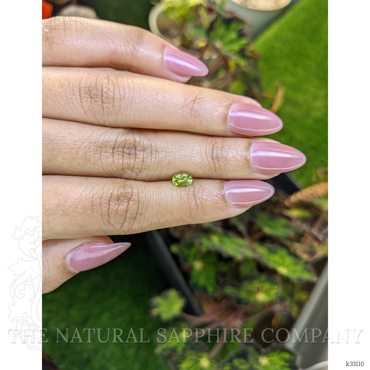 0.52 Ct. Yellowish Green Peridot from Ceylon (Sri Lanka)