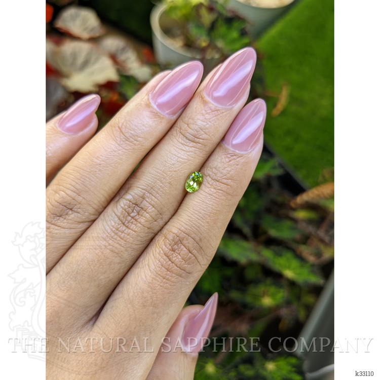 0.52 Ct. Yellowish Green Peridot from Ceylon (Sri Lanka)