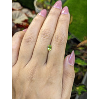 0.52 Ct. Yellowish Green Peridot from Ceylon (Sri Lanka) Life Style