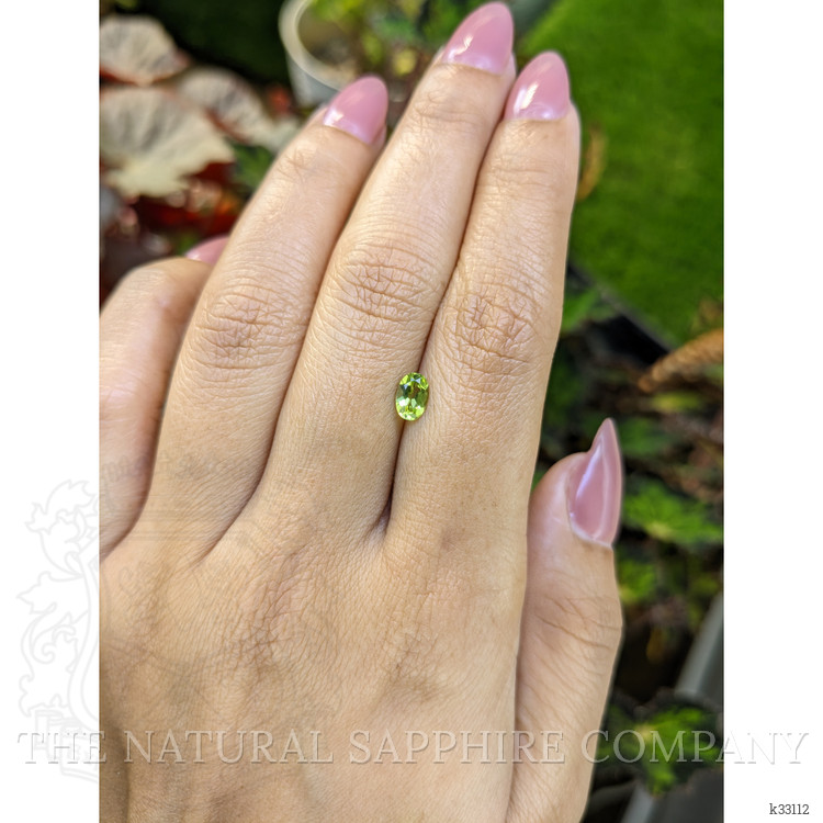 0.52 Ct. Yellowish Green Peridot from Ceylon (Sri Lanka)