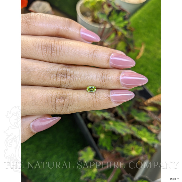 0.52 Ct. Yellowish Green Peridot from Ceylon (Sri Lanka)