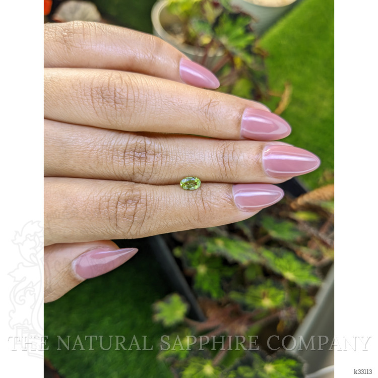 0.44 Ct. Yellowish Green Peridot from Ceylon (Sri Lanka)