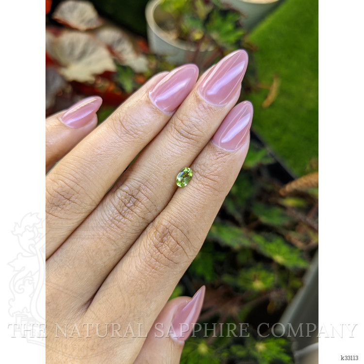0.44 Ct. Yellowish Green Peridot from Ceylon (Sri Lanka)