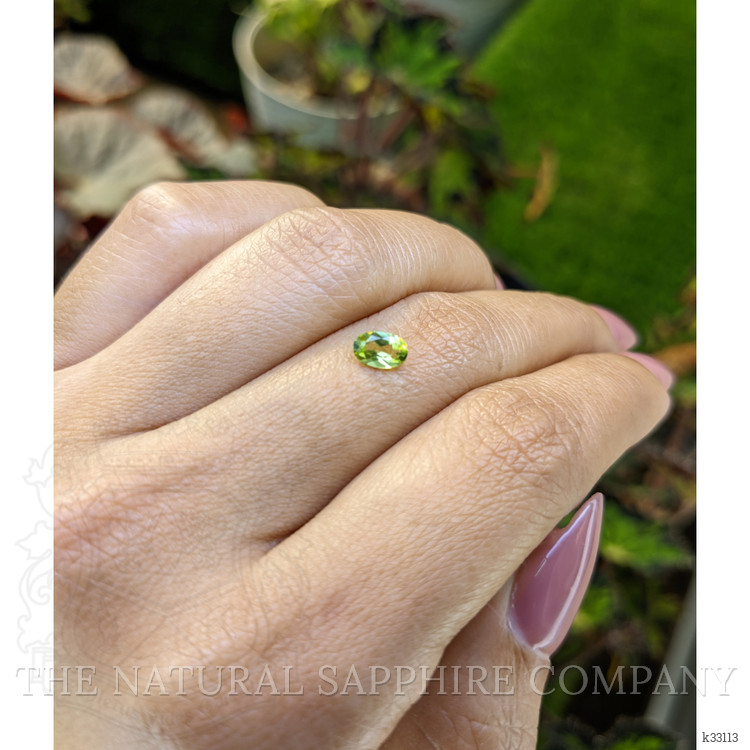 0.44 Ct. Yellowish Green Peridot from Ceylon (Sri Lanka)