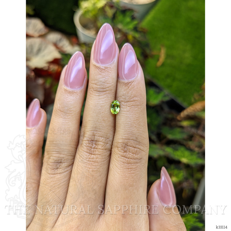 0.52 Ct. Yellowish Green Peridot from Ceylon (Sri Lanka)