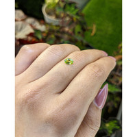 0.52 Ct. Yellowish Green Peridot from Ceylon (Sri Lanka) Life Style
