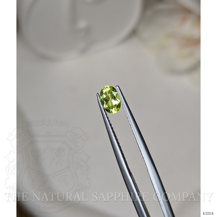 0.52 Ct. Yellowish Green Peridot from Ceylon (Sri Lanka)