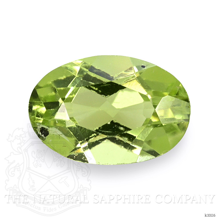 0.51 Ct. Green (Lime Green) Peridot from Ceylon (Sri Lanka)