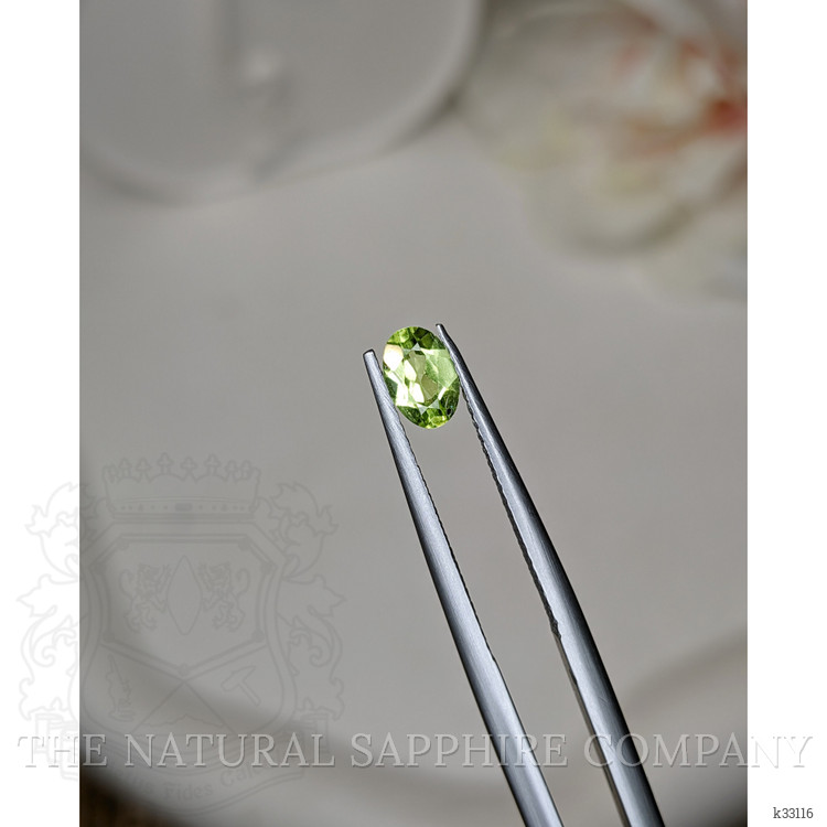 0.51 Ct. Green (Lime Green) Peridot from Ceylon (Sri Lanka)