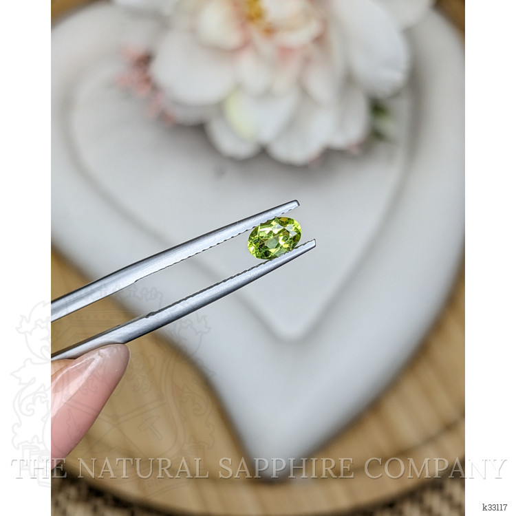 0.57 Ct. Yellowish Green Peridot from Ceylon (Sri Lanka)