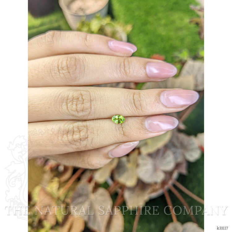0.57 Ct. Yellowish Green Peridot from Ceylon (Sri Lanka)