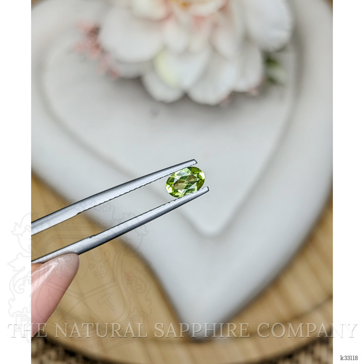 0.51 Ct. Yellowish Green Peridot from Ceylon (Sri Lanka)