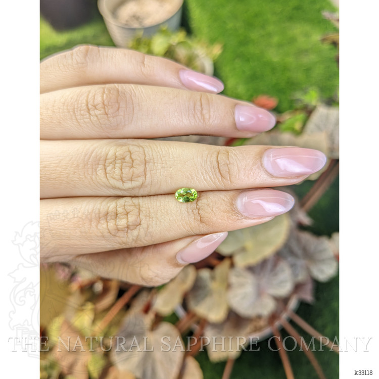 0.51 Ct. Yellowish Green Peridot from Ceylon (Sri Lanka)