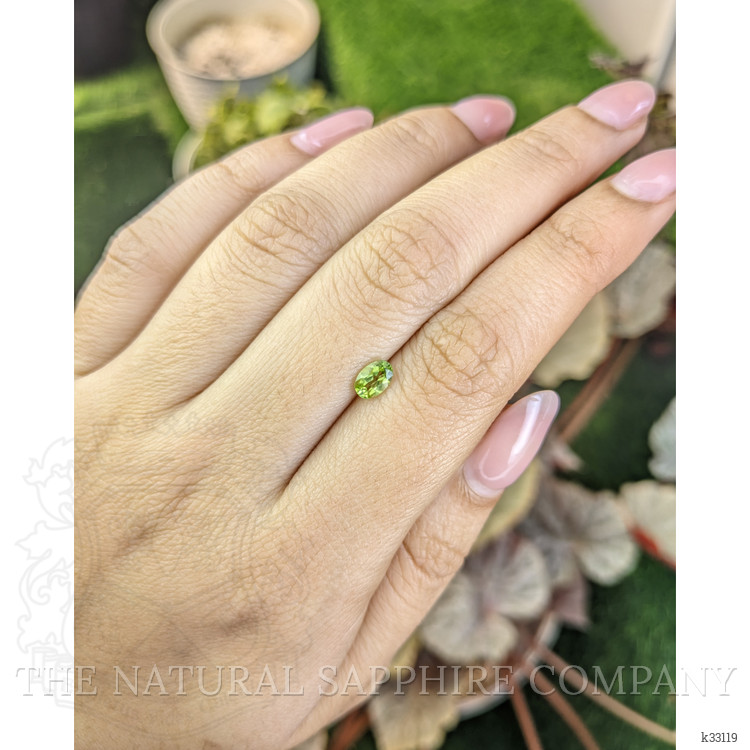 0.53 Ct. Yellowish Green Peridot from Ceylon (Sri Lanka)
