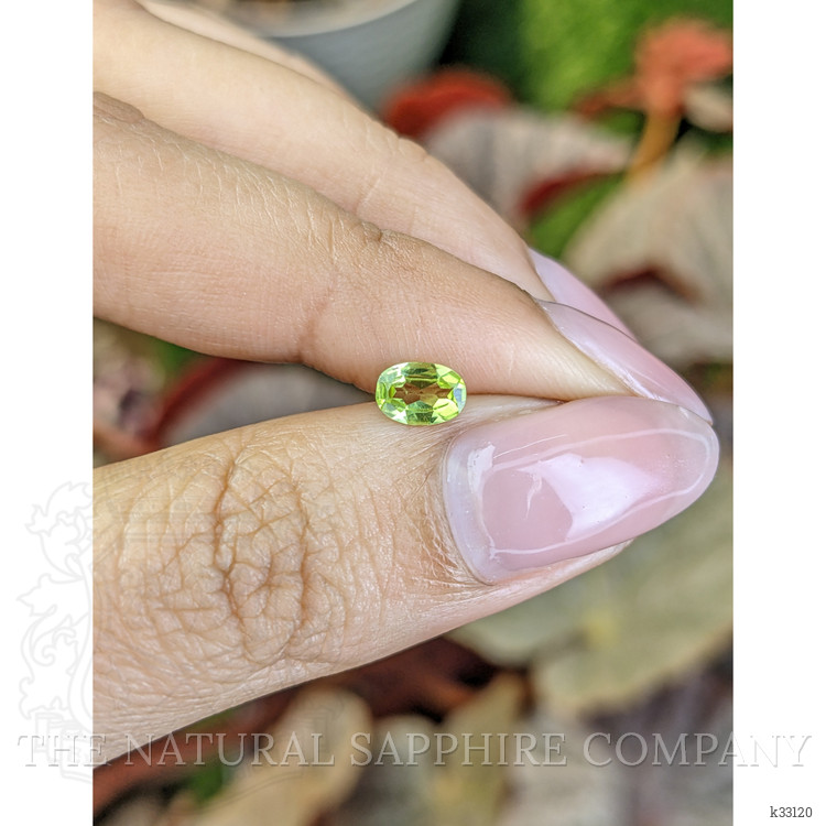 0.40 Ct. Yellowish Green Peridot from Ceylon (Sri Lanka)