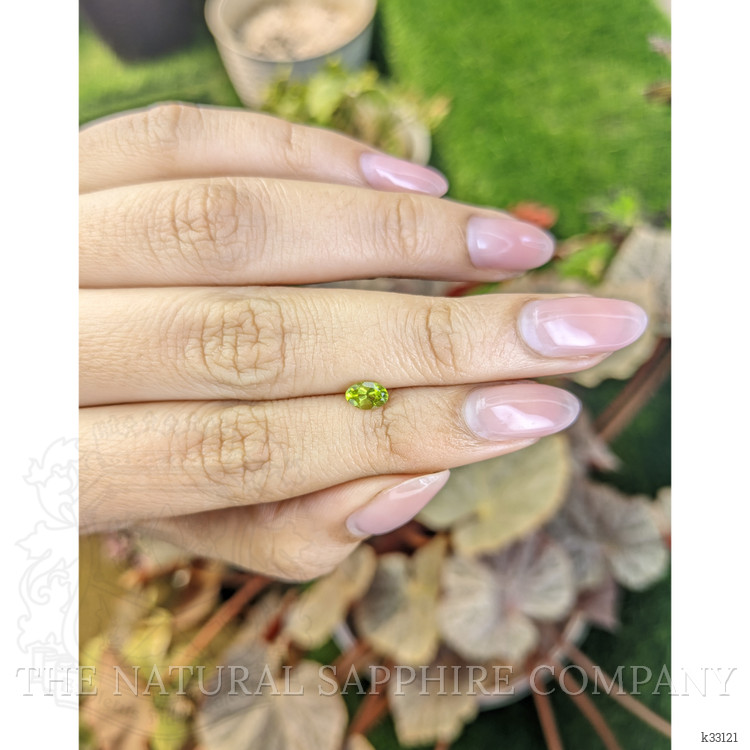 0.47 Ct. Yellowish Green Peridot from Ceylon (Sri Lanka)
