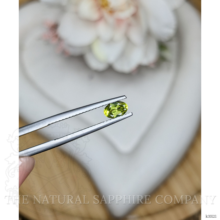 0.47 Ct. Yellowish Green Peridot from Ceylon (Sri Lanka)