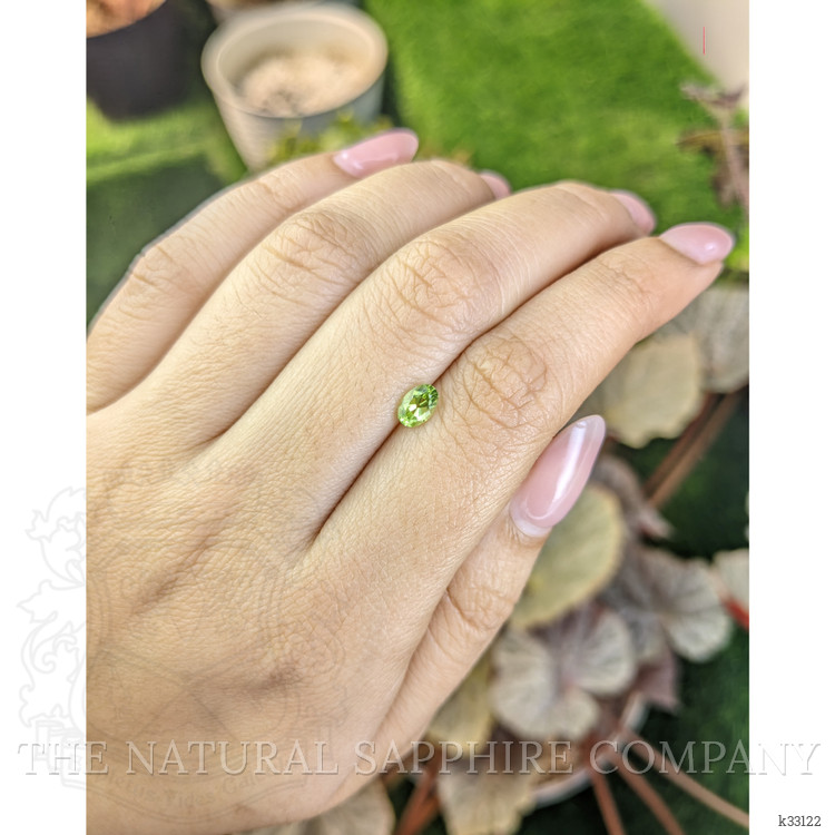 0.55 Ct. Yellowish Green Peridot from Ceylon (Sri Lanka)