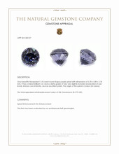 1.33 Ct. Purple Spinel from Ceylon (Sri Lanka) Appraisal